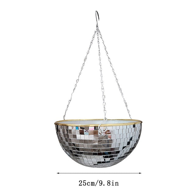 Self Watering Disco Ball Hanging Planter