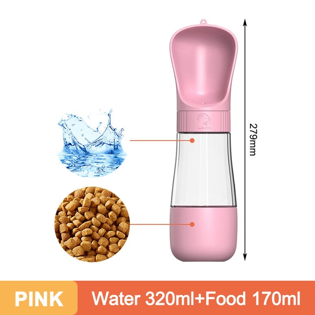 2 in 1 Portable Pet Water Bottle